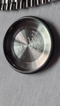 Vintage Rolex 1601 Pie Pan Black Dial Men's Automatic Watch 1970