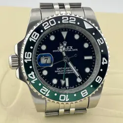 ♕AUTHENTIC♕ROLEX♕ GMT-MASTER II SPRITE GREEN BLACK 40MM STEEL