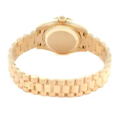 Rolex President Datejust Yellow Gold Diamond Dial Bezel Lugs Ladies Watch 179158