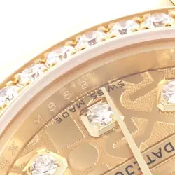 Rolex President Datejust Yellow Gold Diamond Dial Bezel Lugs Ladies Watch 179158