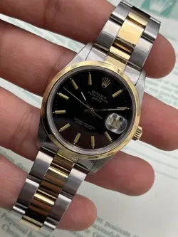 18K TWO-TONE BLACK