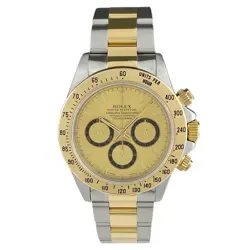 Rolex Cosmograph Daytona 16523 Champagne Gold Dial 40mm Automatic Men's Watch
