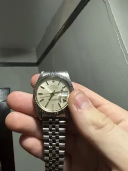 ROLEX DATEJUST 16030 STAINLESS STEEL 36MM SILVER DIAL JUBILEE BRACELET