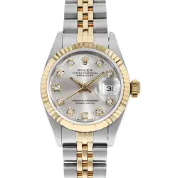ROLEX DATEJUST 10P DIAMOND 69173G SILVER L NUMBER SECOND HAND WOMEN