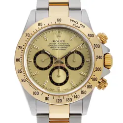 ROLEX DAYTONA 16523 CHAMPAGNE GOLD A NUMBER SECOND HAND MENS