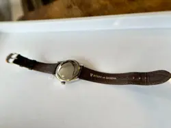 18k White Gold Rolex Geneve Cellini Dual Time Zone Watch w/ Day Night Indicator