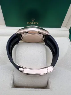 Rolex Sky-Dweller 42mm 326235 18K Rose Chocolate Dial Oysterflex Box Papers
