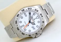 ROLEX EXPLORER II 216570 (2019) AUTOMATIC GMT WATCH - POLAR WHITE DIAL