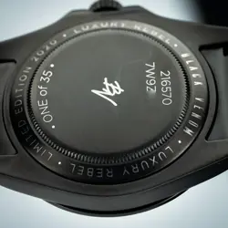 Black Venom 1 of 35 Custom Rolex Explorer 216570 DLC coating in black