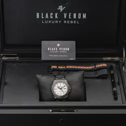 Black Venom 1 of 35 Custom Rolex Explorer 216570 DLC coating in black