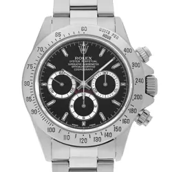 ROLEX DAYTONA 16520 BLACK U NUMBER SECOND HAND MENS