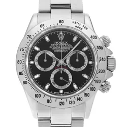 ROLEX DAYTONA 116520 BLACK K NUMBER SECOND HAND MENS