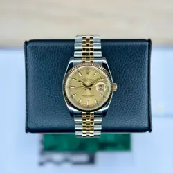 Rolex Mens Datejust 36mm Champagne Diamond Fluted Super Jubilee 116233 w/ Paper