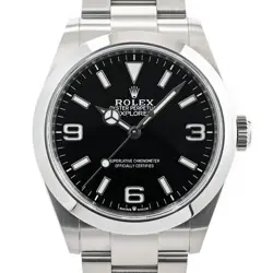USED ROLEX EXPLORER 40 224270 BLACK CASE: 40MM MEN'S WATCH #122186