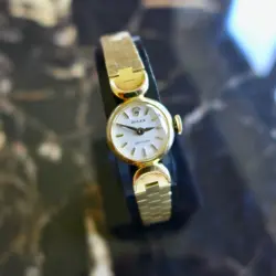 A BEAUTIFUL VINTAGE 1960s LADIES ROLEX COCKTAIL WATCH 18K YELLOW GOLD