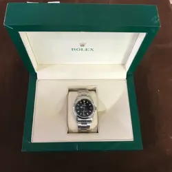 ROLEX EXPLORER 114270  OYSTER BRACELET WITH SILVER BEZEL