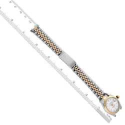 ROLEX DATEJUST WHITE DIAL STEEL YELLOW GOLD LADIES WATCH 69173