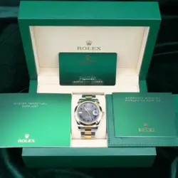 NEW UNWORN 2024 Rolex Datejust Two Tone “Wimbledon” Grey Dial FULL SET 126303
