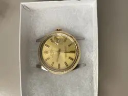 Rolex 15053, Very Beautiful Champagne Dial Face, Head With AM Strap, Runs Great