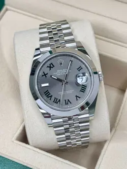 ROLEX DATEJUST 41MM 126300 WIMBLEDON SMOOTH JUBILEE NEW 2024 COMPLETE FULL SET