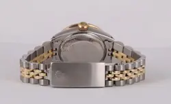 Rolex Lady 26mm Datejust 2 Tone 18k Diamond Bezel-Champagne String Diamond Dial