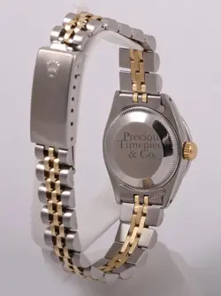 Rolex Lady 26mm Datejust 2 Tone 18k Diamond Bezel-Champagne String Diamond Dial