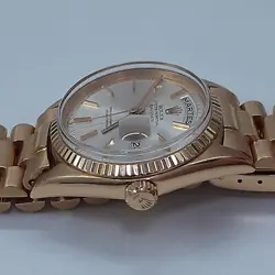 Rolex Day-Date President 36 mm Spanish Day 18K Yellow Gold Watch 1803 Circa 1966