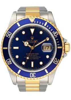 ROLEX SUBMARINER 16613 BLUE DIAL MENS WATCH