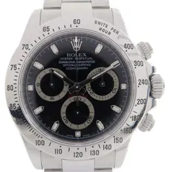 ROLEX DAYTONA AUTOMATIC WATCH 116520 STAINLESS STEEL BLACK