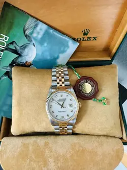 18K/SS RARE IVORY