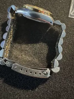 One Ladies Rolex WW Stainless Steel 18KTYG Oyster Perpetual Channel in Diamonds