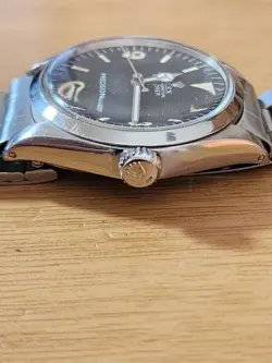 Vintage Rolex 5500 Explorer Dial Caseback 1002 Cal 1520 Watch