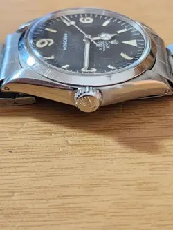 Vintage Rolex 5500 Explorer Dial Caseback 1002 Cal 1520 Watch