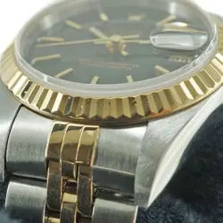ROLEX Datejust 79173 Black Dial Women's Watch Auth/1773