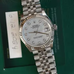 Rolex Datejust 31 Steel MOP dial  Diamond Dial Ladies Watch 278274 New complete