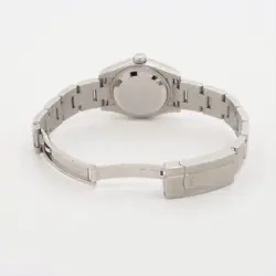 ROLEX OYSTER PERPETUAL 176200 SS AT SILVER-FACE 1 EXTRA LINK
