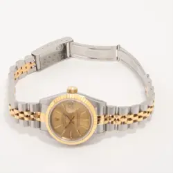 ROLEX DATEJUST 69173 SS×YG AT CHAMPAGNE-FACE