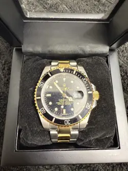ROLEX SUBMARINER DATE CERAMIC 41MM BLACK DIAL TWO TONE BRACELET