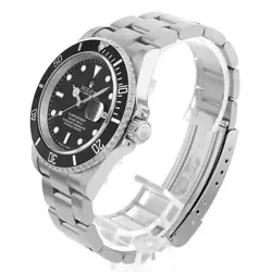 ROLEX SUBMARINER DATE 16610 BLACK D NUMBER SECOND HAND MENS