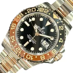 ROLEX GMT MASTER 2 126711CHNR BLACK DIAL 40MM AUTOMATIC MEN'S WATCH