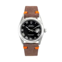 BLACK ROMAN LEATHER