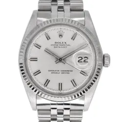 ROLEX  1601/4 DATEJUST SILVER R45_1209