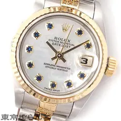 3 Year Warranty Returnable Rolex Datejust 10P Sapphire Shell 79173Ngs White Ss Y