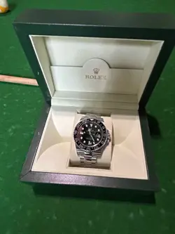 ROLEX GMT-MASTER II 40MM BLACK DIAL OYSTER BRACELET BOX & PAPERS 116710LN