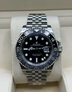 NEW NOV 2024 FULLY STICKERED ROLEX GMT-MASTER II BRUCE WAYNE 126710GRNR JUBILEE