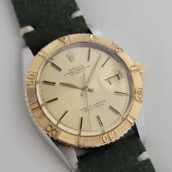 Mens Rolex Datejust 1625 1970s Turn-O-Graph 36mm 18k Gold SS Thunder Auto RA355