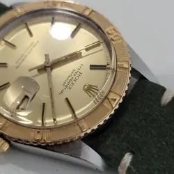Mens Rolex Datejust 1625 1970s Turn-O-Graph 36mm 18k Gold SS Thunder Auto RA355