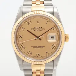 ROLEX DATEJUST 16233 SS×YG AT CHAMPAGNE-FACE 3 EXTRA LINKS