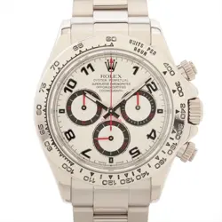 ROLEX DAYTONA 116509 WG AT SILVER-FACE 1 EXTRA LINK