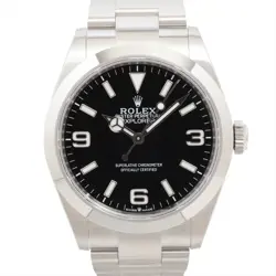 ROLEX EXPLORER I 224270 SS AT BLACK DIAL 3 EXTRA LINKS